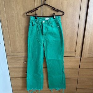 Women’s Zara Green Cutoff Jeans
